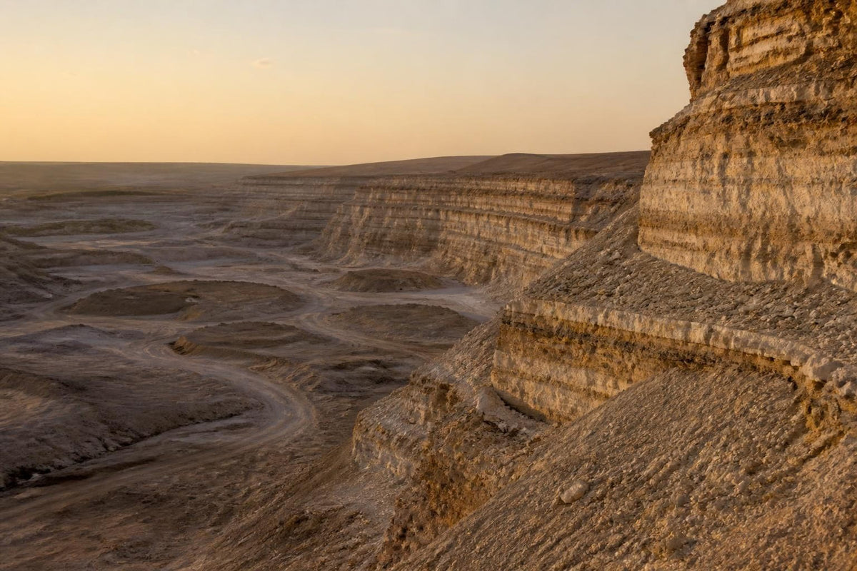 Moroccan geological landscape (illustration)