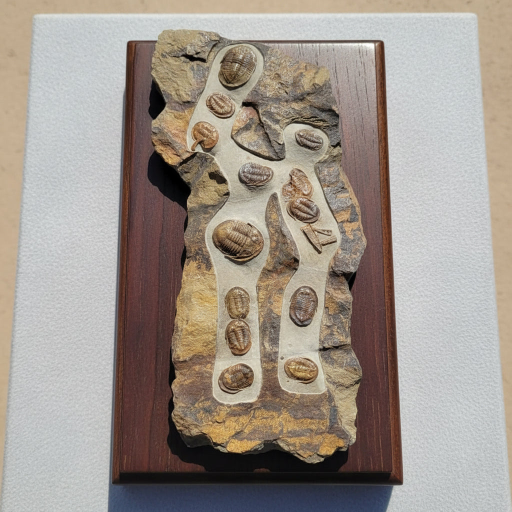 Trilobite (exact sp. Fossil in Matrix – detail view 3
