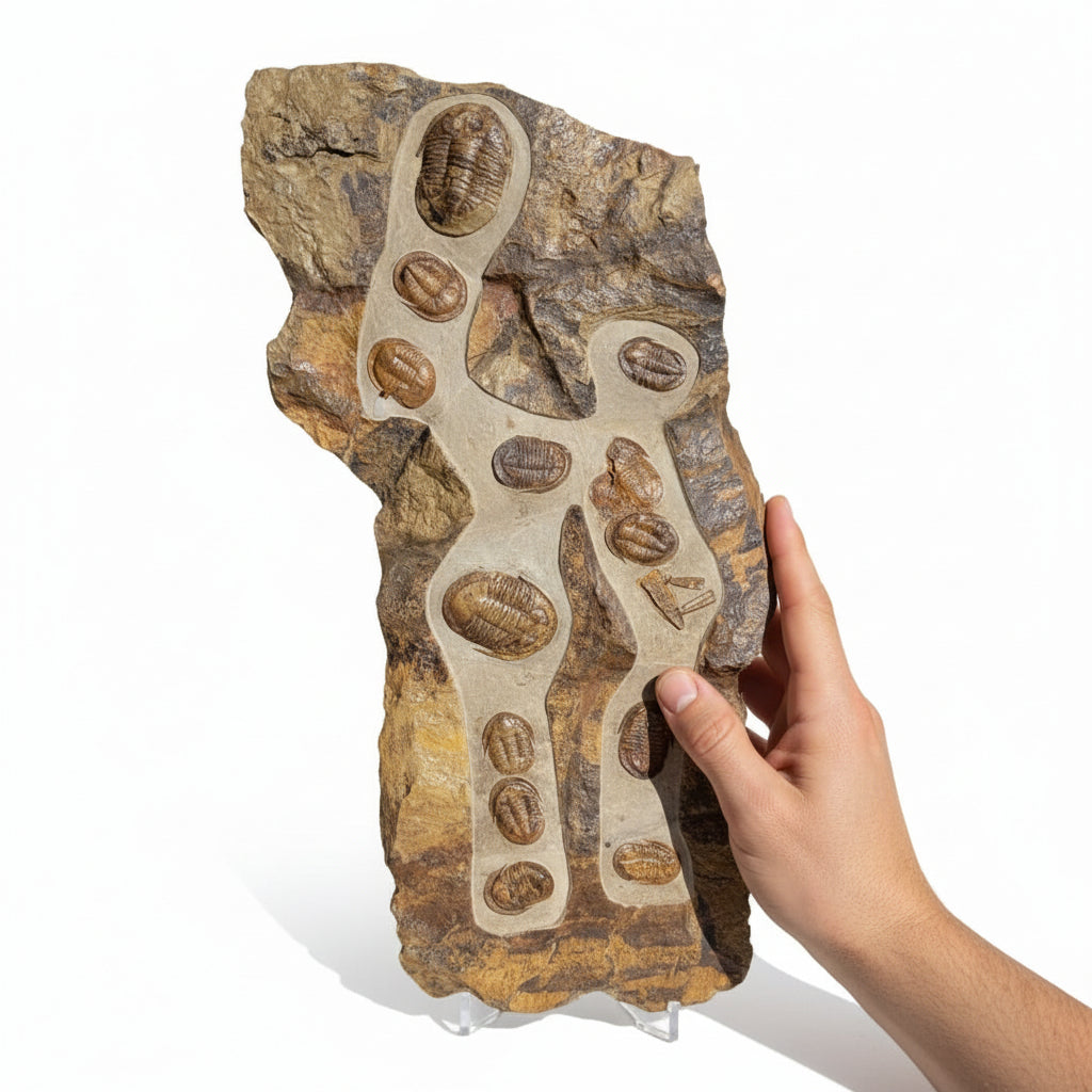 Trilobite (exact sp. Fossil in Matrix – detail view 4