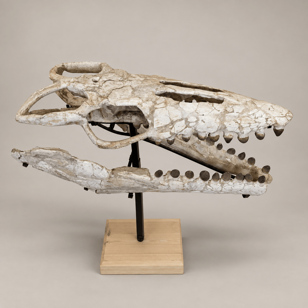 Globidens Mosasaur Skull with Crushing Teeth, 66 cm – PD-GSK-0066 - PaleoDeserts