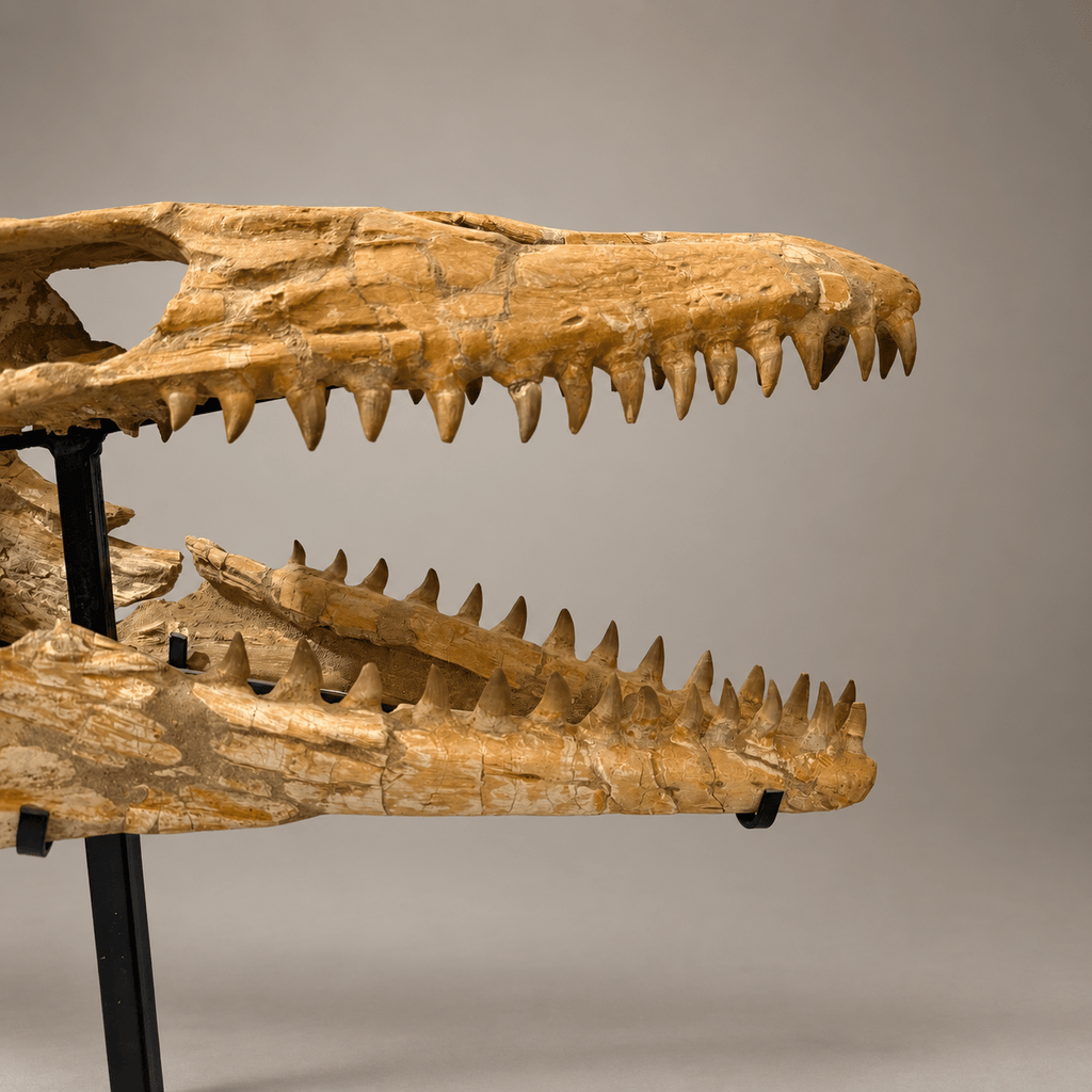 Halisaurus Mosasaur Skull, 66 cm Moroccan Fossil – PD-HSK-0066 - PaleoDeserts