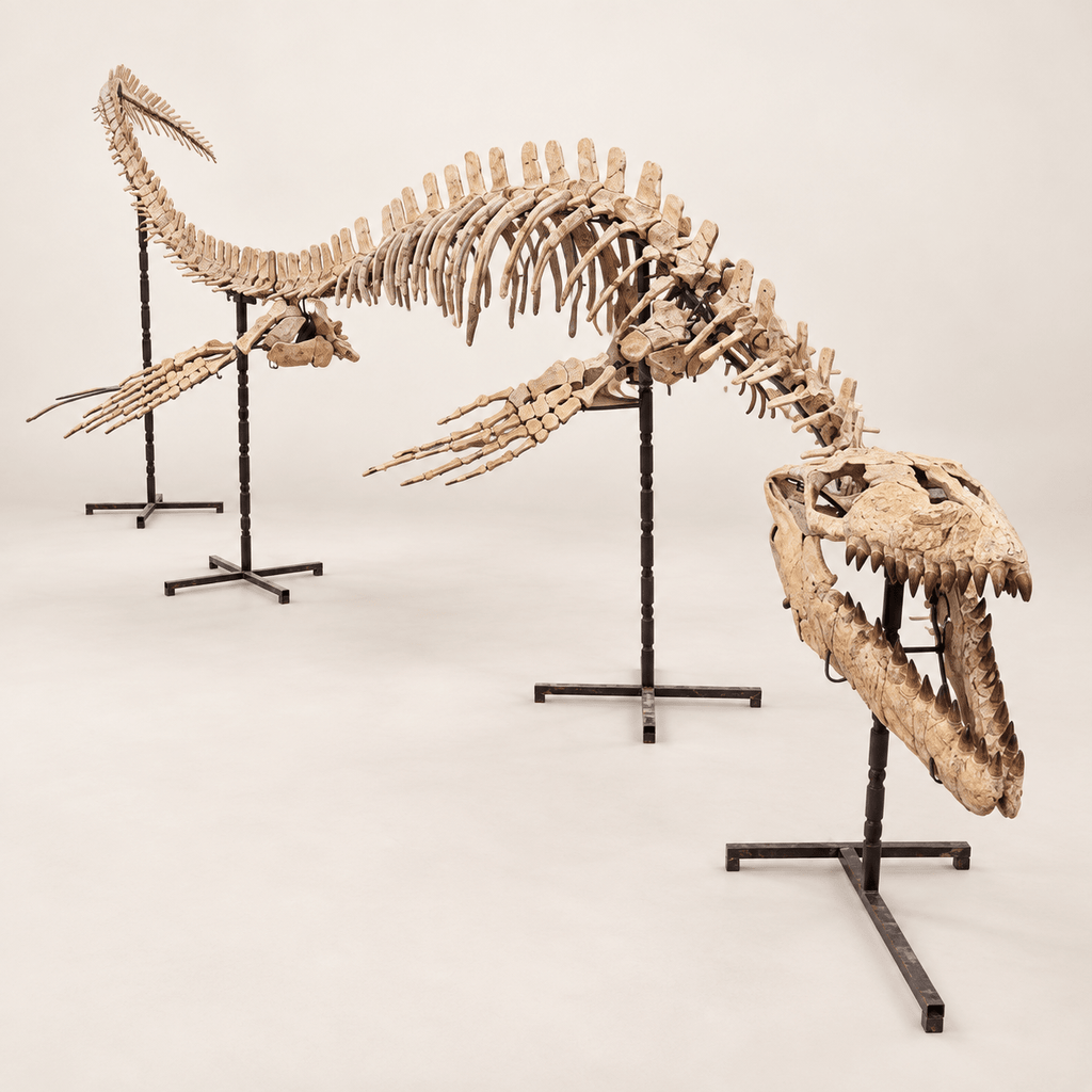 Monster Mosasaur Skeleton Authentic Fossil Cretaceous Dinosaur , 6 m Display – PD-TMS-0600 - PaleoDeserts