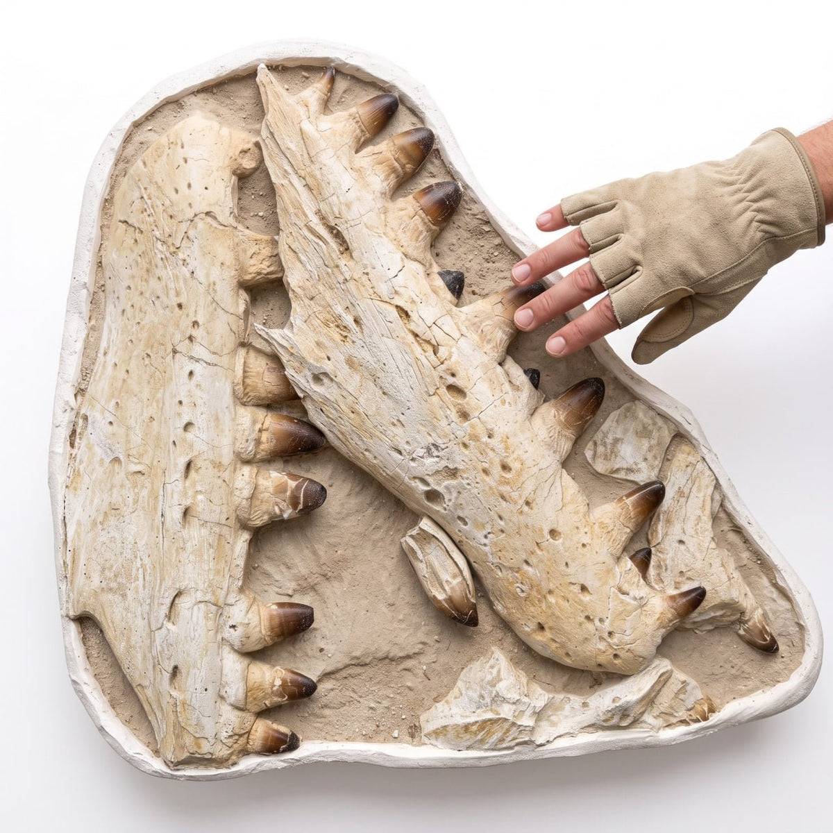Mosasaur sp. Skull Fossil, 57 in / 145 cm – AD-18987 - PaleoDeserts