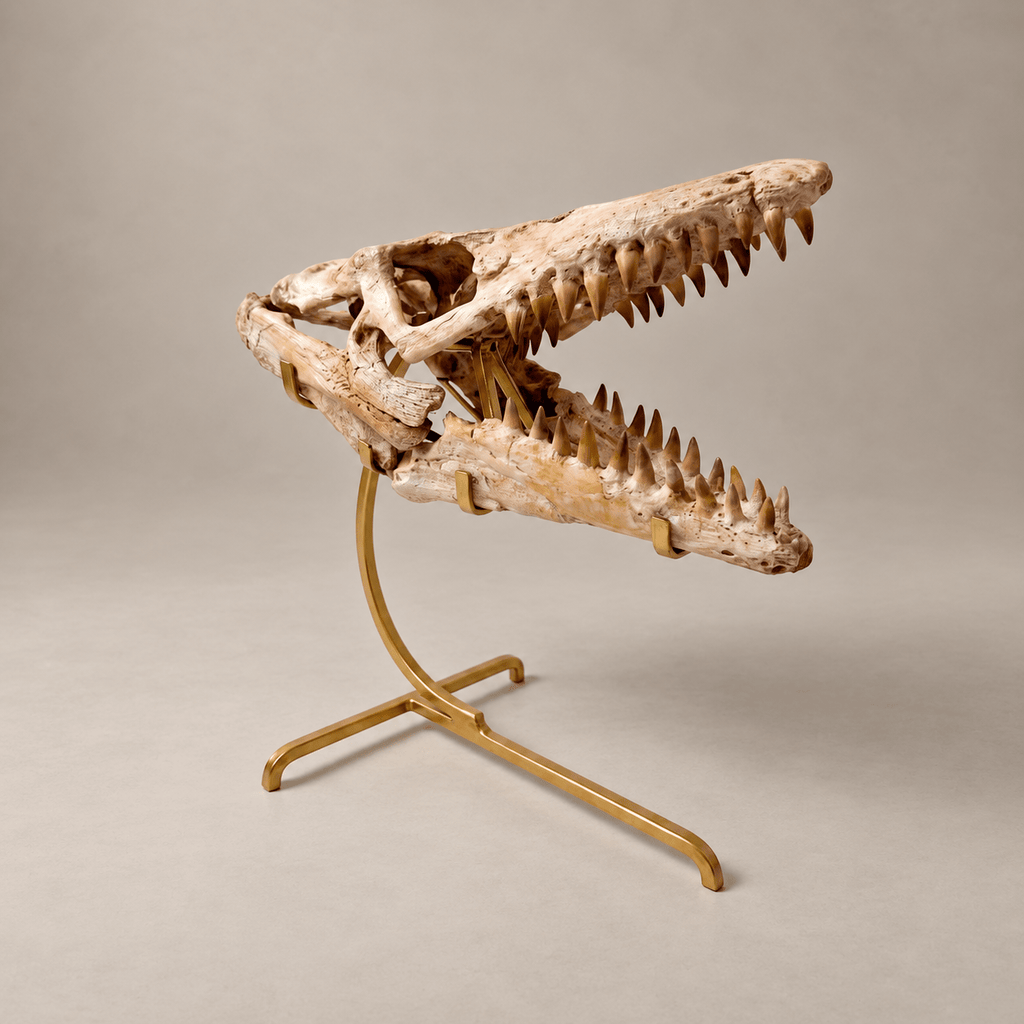Original Prognathodon anceps Mosasaur Skull, 46 cm – PD-MSK-0046 - PaleoDeserts
