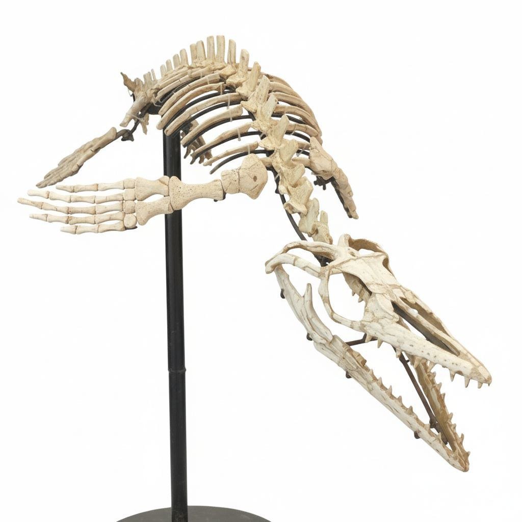 Small-bodied Mosasaur Skeleton Fossil, 1.8 m – AD-17445 - PaleoDeserts