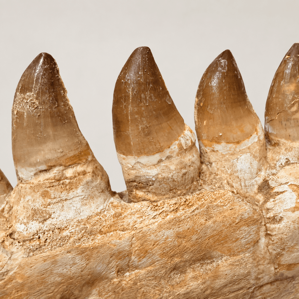 Top Rare Mosasaurus Jaw Fossil, 48 cm – PD-MJW-0048 - PaleoDeserts