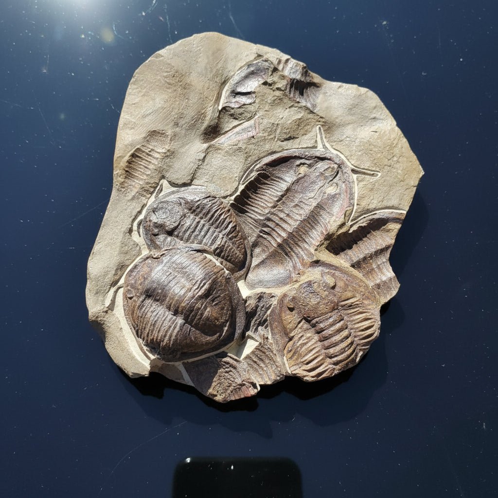 Trilobite (exact sp. Fossil in Matrix – AD-18587 - PaleoDeserts