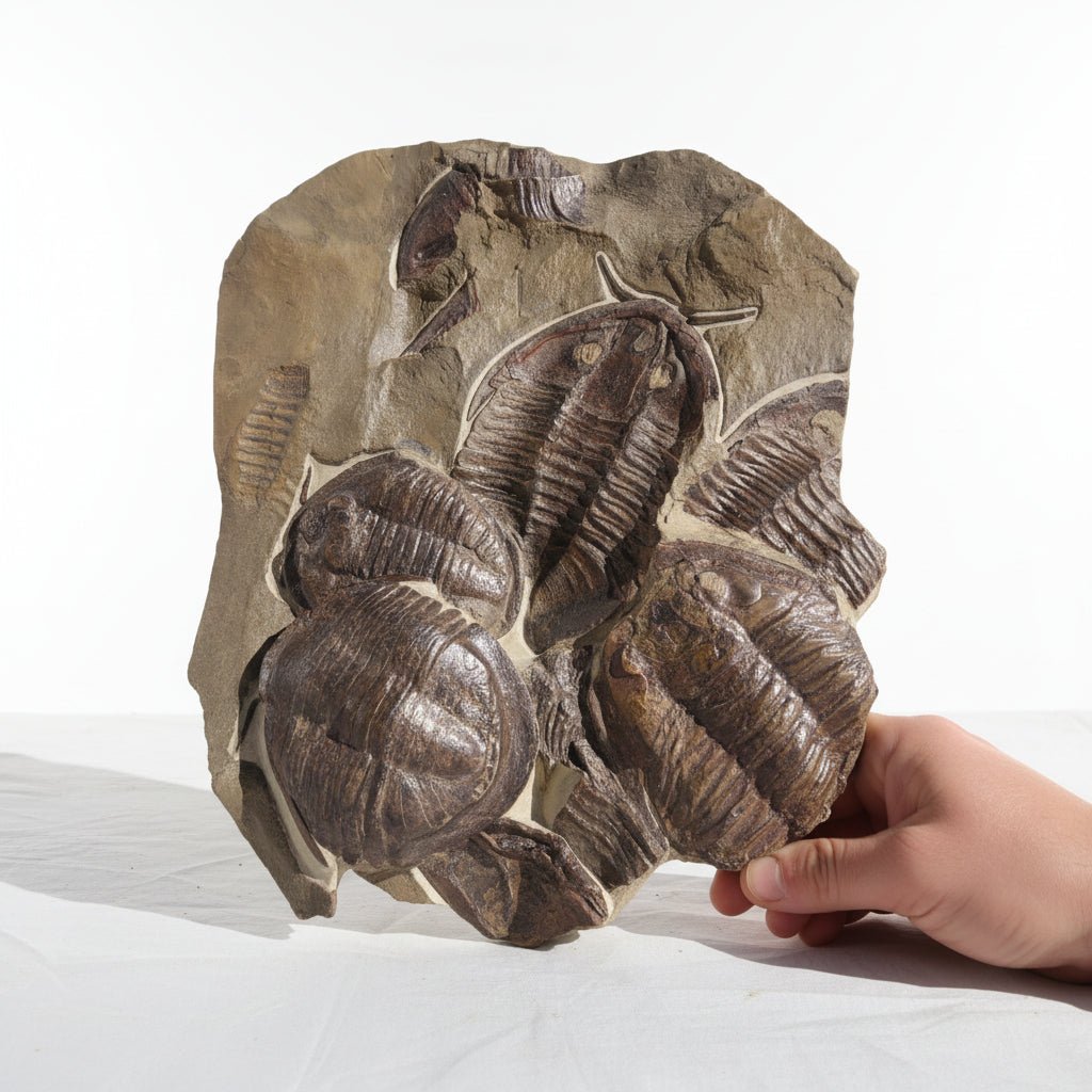 Trilobite (exact sp. Fossil in Matrix – AD-18587 - PaleoDeserts